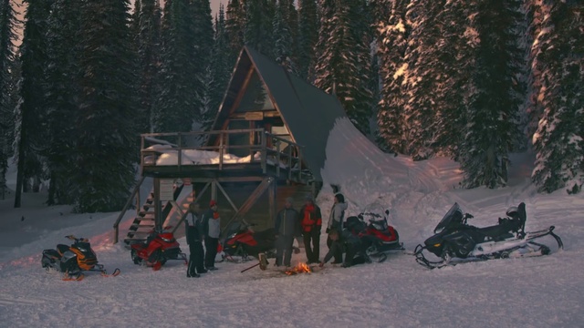 Video Reference N17: Snow, Tent, Slope, Outdoor recreation, Tree, Biome, Freezing, Winter sport, Leisure, Landscape