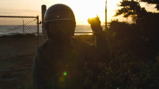Video Reference N7: Helmet, Sky, Plant, Sunset, Soldier, Sunrise, Astronomical object, Military person, Army, Dusk