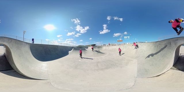 Video Reference N2: Sky, Cloud, Skateboard deck, Slope, Outdoor recreation, Skatepark, Terrain, Landscape, Leisure, Sports