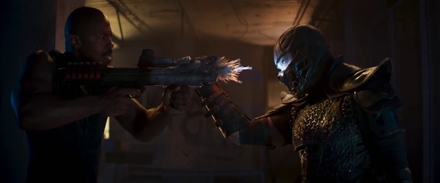 Video Reference N2: Shooter game, Breastplate, Air gun, Shotgun, Machine gun, Action film, Cg artwork, Gunshot, Armour, Movie