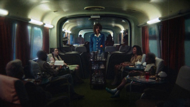 Video Reference N1: Train, Vehicle, Air travel, House, Fun, Jacket, T-shirt, Public transport, Suit, Passenger