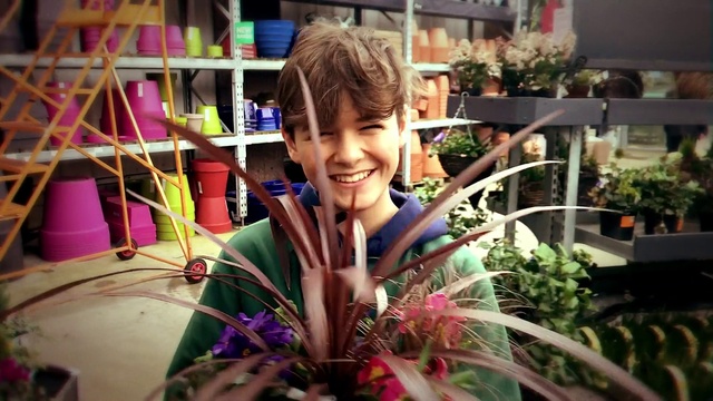 Video Reference N0: Plant, Smile, Flowerpot, Houseplant, Human body, Flower, Iris, Terrestrial plant, Happy, Fun