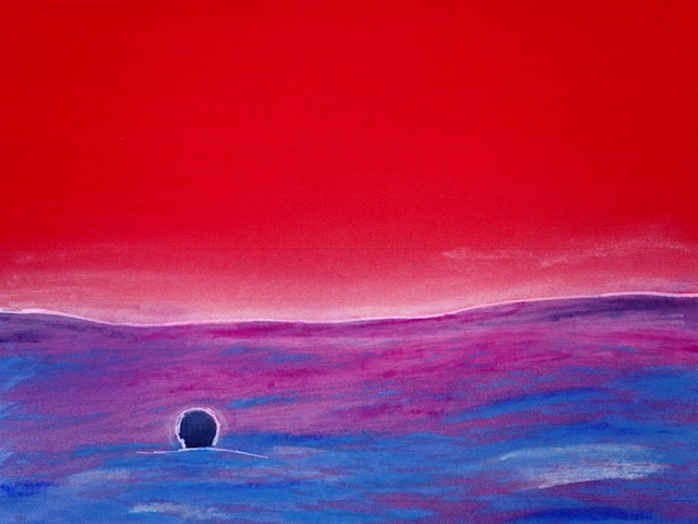 Video Reference N4: Sky, Cloud, Paint, Purple, Balloon, Afterglow, Art, Painting, Sunrise, Sunset