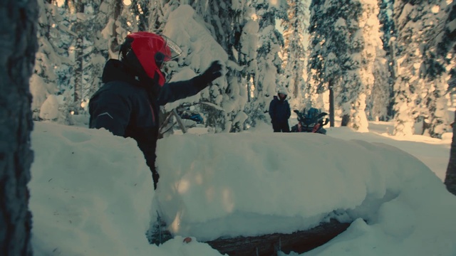 Video Reference N1: Snow, Tree, Branch, Outdoor recreation, Slope, Freezing, Glacial landform, Jacket, Fun, Recreation