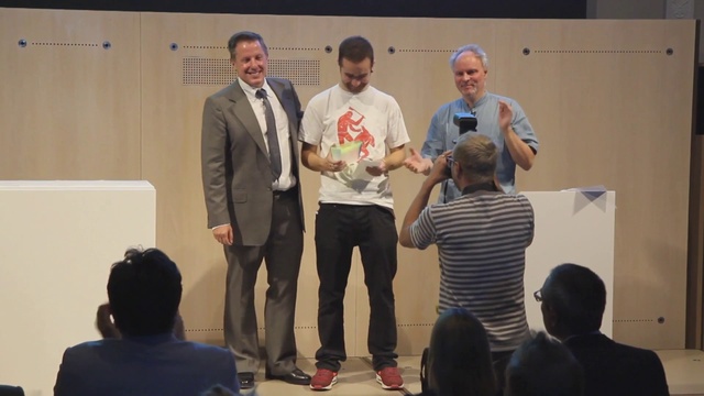 Video Reference N1: Joint, Jeans, Shirt, Smile, Chair, T-shirt, Adaptation, Event, Stage equipment, Recreation