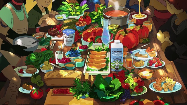 Video Reference N0: Green, Food, Organism, Cuisine, Art, Dish, Natural foods, Event, Tableware, Sweetness