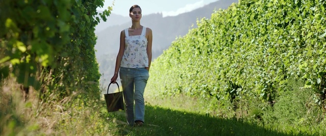Video Reference N7: Plant, People in nature, Leaf, Sky, Street fashion, Grass, Luggage and bags, Travel, Tree, Grassland