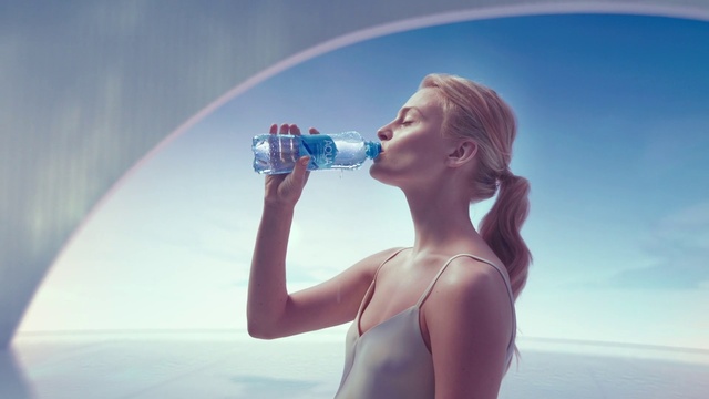 Video Reference N2: Face, Head, Lip, Eye, Water, Bottle, Human body, Flash photography, Music artist, Dress