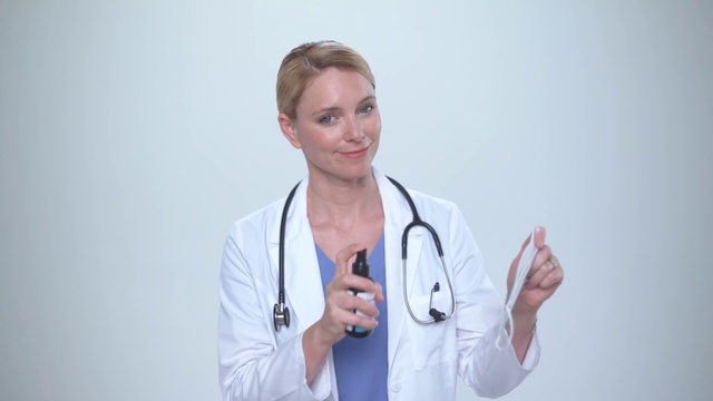 Video Reference N1: Face, Hand, Arm, Shoulder, Smile, Neck, Human body, Sleeve, White coat, Gesture
