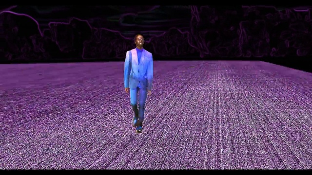 Video Reference N2: Purple, Violet, Flash photography, Blazer, Fashion design, Electric blue, Magenta, Grass, Performing arts, People in nature