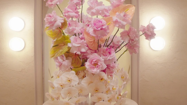 Video Reference N1: Flower, Petal, Lighting, Twig, Creative arts, Pink, Flower Arranging, Window, Artificial flower, Bouquet