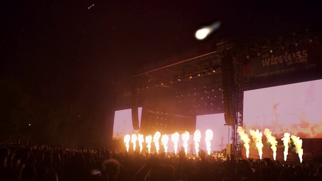 Video Reference N6: Atmosphere, Entertainment, Lighting, Concert, Performing arts, Orange, Electricity, Crowd, Heat, Sky