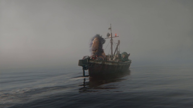 Video Reference N0: Water, Boat, Watercraft, Vehicle, Sky, Fog, Ship, Recreation, Lake, Mist