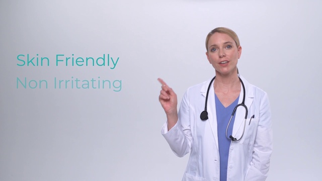 Video Reference N0: Shoulder, Human body, Neck, Sleeve, Happy, Gesture, Stethoscope, Elbow, White coat, Font