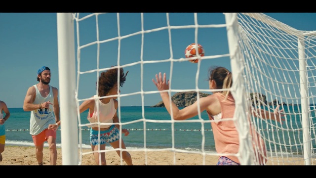 Video Reference N3: Shorts, Sports equipment, Volleyball net, Volleyball, Volleyball player, Net sports, Volleyball, World, Ball, Azure