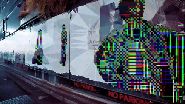 Video Reference N4: Track, Art, Font, Urban design, Pattern, Railway, Facade, Event, Rolling stock, Design