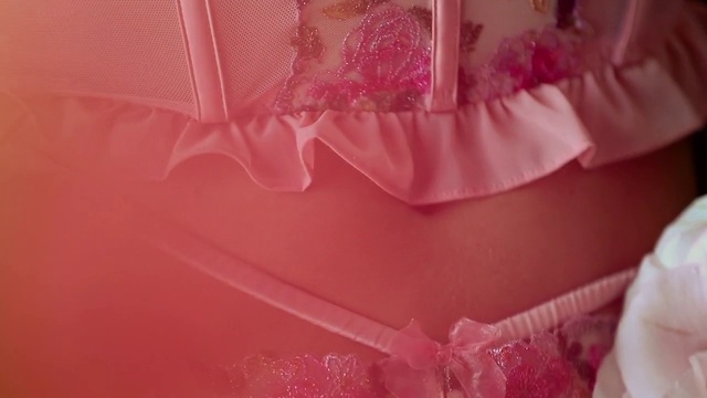 Video Reference N0: Dress, Sleeve, Window, Embellishment, Pink, Silk, Waist, Red, Magenta, Satin