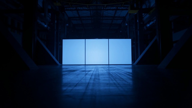 Video Reference N4: Fixture, Flooring, Rectangle, Floor, Wood, Tints and shades, Symmetry, Glass, Space, Electric blue
