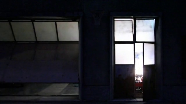 Video Reference N1: Window, Fixture, Building, Rectangle, Wood, Tints and shades, Glass, Sky, Symmetry, Darkness