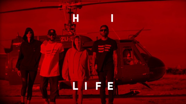 Video Reference N3: Sleeve, T-shirt, Red, Font, Aircraft, Event, Team, Helicopter, Entertainment, Art