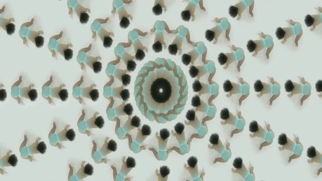 Video Reference N11: Eye, Creative arts, Art, Pattern, Symmetry, Circle, Natural material, Electric blue, Close-up, Ornament