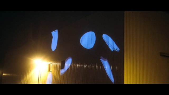 Video Reference N2: Automotive lighting, Light, Font, Rectangle, Sky, Tints and shades, Electric blue, Space, Art, Circle
