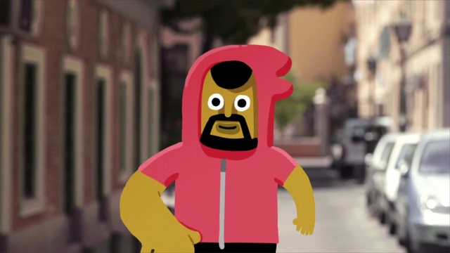 Video Reference N10: Head, Toy, Primate, Gesture, Pink, Cartoon, Lego, Magenta, Snout, Fictional character