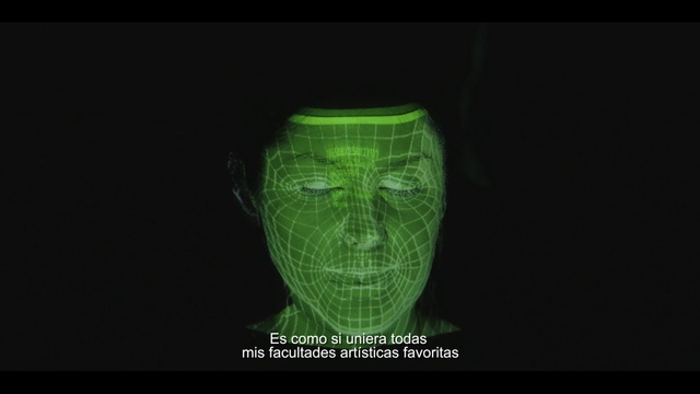 Video Reference N2: Eye, Jaw, Art, Headgear, Artifact, Glass, Darkness, Font, Transparent material, Electric blue