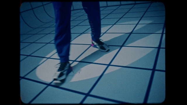 Video Reference N1: Azure, Rectangle, Flooring, Floor, Line, Material property, Font, Thigh, Tints and shades, Electric blue