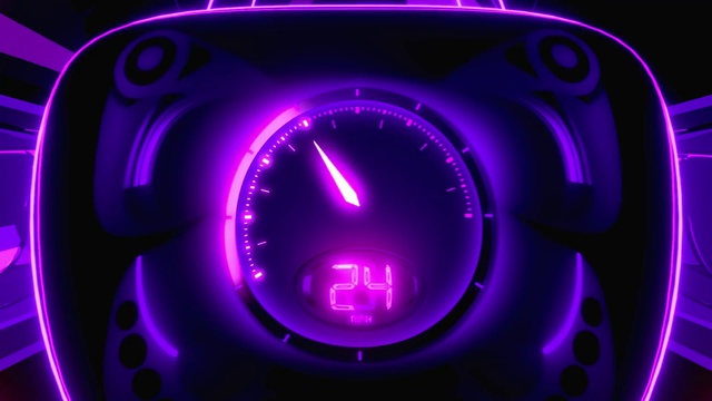 Video Reference N1: Watch, Automotive lighting, Purple, Clock, Font, Pink, Violet, Magenta, Audio equipment, Red
