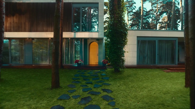 Video Reference N1: Daytime, Plant, Building, Azure, Window, Wood, Lighting, Interior design, Vegetation, Grass