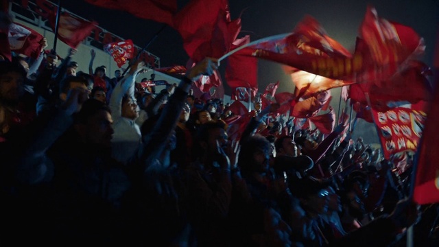 Video Reference N6: World, Fan, Flag, Crowd, Youth, Event, Red flag, Fun, Public event, Magenta