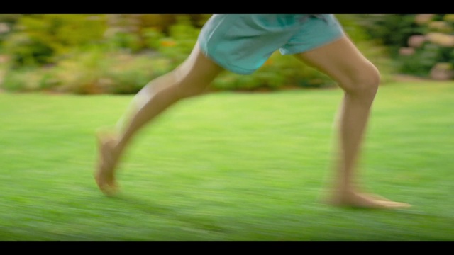 Video Reference N3: Plant, People in nature, Dance, Gesture, Grass, Thigh, Knee, Happy, Barefoot, Waist