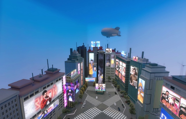 Video Reference N3: Sky, World, Building, Airship, Tower block, Urban design, Dusk, Cityscape, City, Blimp