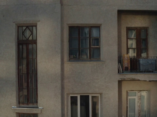 Video Reference N3: Brown, Window, Building, Fixture, Wood, Rectangle, Grey, Neighbourhood, Material property, Brick