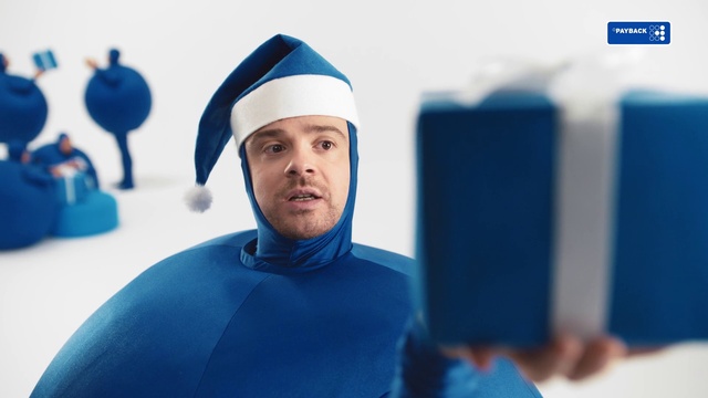 Video Reference N4: Blue, Azure, Sleeve, Gesture, Headgear, Happy, Fun, Electric blue, Event, Recreation