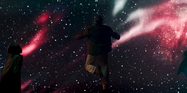 Video Reference N0: Human, Entertainment, Performing arts, Astronomical object, Fun, Midnight, Space, Galaxy, Magenta, Science