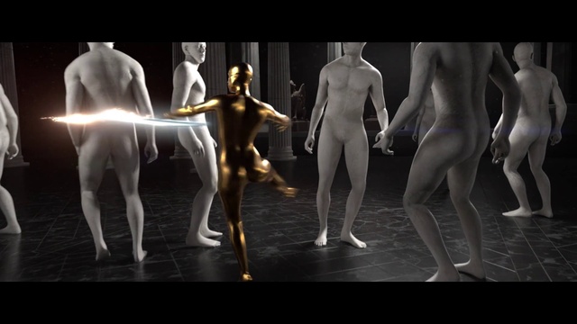Video Reference N2: Joint, Shoulder, Vertebrate, Human body, Lighting, Standing, Mammal, Flash photography, Art, Chest