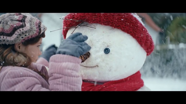 Video Reference N2: Nose, Cap, Snowman, Textile, Organism, Gesture, Happy, Snow, Pink, Smile