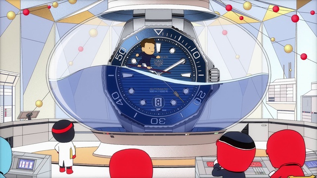 Video Reference N3: World, Analog watch, Clock, Naval architecture, Red, Font, Electric blue, Circle, Space, Illustration