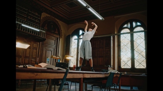 Video Reference N3: Table, Building, Wood, Window, Event, Ceiling, Religious item, Chapel, Chair, Art