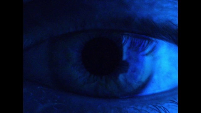 Video Reference N4: Eyelash, Blue, Jaw, Gesture, Aqua, Art, Tints and shades, Electric blue, Paint, Painting