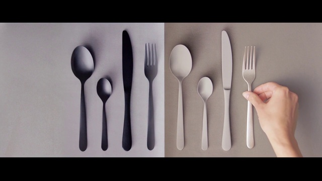 Video Reference N0: Tableware, Product, Kitchen utensil, Gesture, Font, Cutlery, Finger, Dishware, Spoon, Circle
