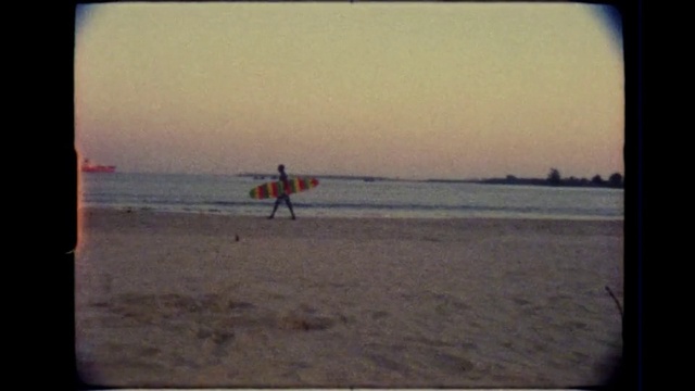 Video Reference N16: Water, Sky, Surfboard, Surfing, People on beach, Body of water, Beach, Horizon, Surfing Equipment, Wind wave