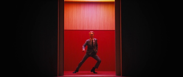 Video Reference N7: Trousers, Human body, Entertainment, Performing arts, Door, Magenta, Event, Stage, Fashion design, Boot