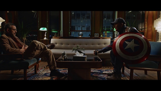 Video Reference N16: Shield, Couch, Table, Captain america, Plant, studio couch, Coffee table, Houseplant, Event, Pc game